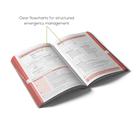 Open Acute Medicine book with clear flowcharts for structured emergency management