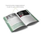 Open Cardiology book with cardiac imaging explained visually for quick understanding