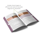 Open Dermatology book with clinical images on skin tones