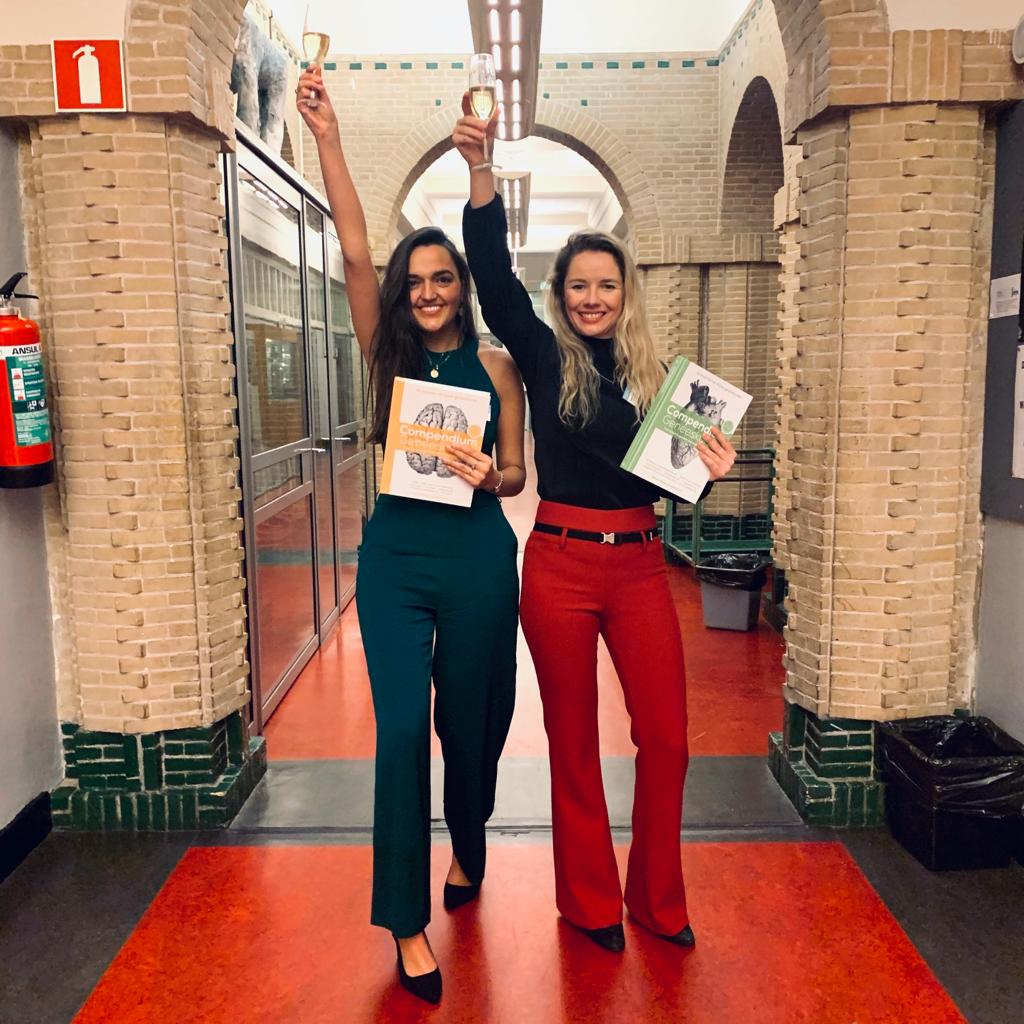 Romée and Veerle during the launch of the second Compendium series