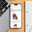 Phone screen with a preview of Cardiology and vascular medicine