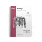 A pocket-sized book titled 'Pocket Radiology' by Compendium Medicine