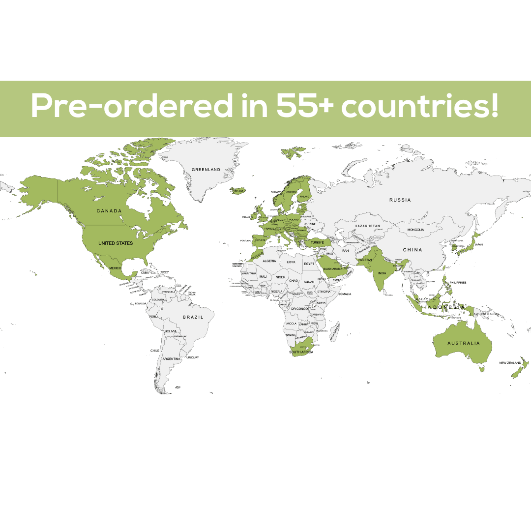 World map - pocket Cardiology pre-ordered in 55+ countries!