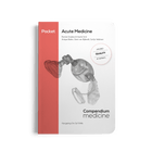 A pocket-sized book titled 'Acute Medicine' by 'Compendium Medicine'