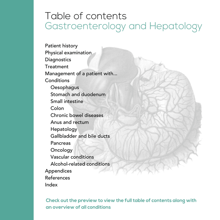 Table of contents Gastroenterology and Hepatology