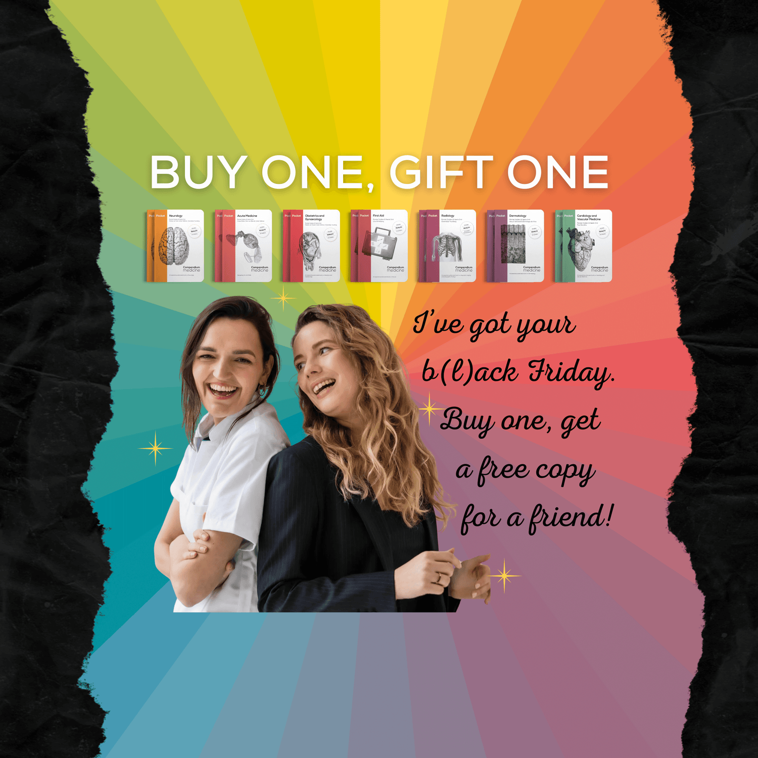 Promotional banner featuring the 'Buy One, Gift One' offer.