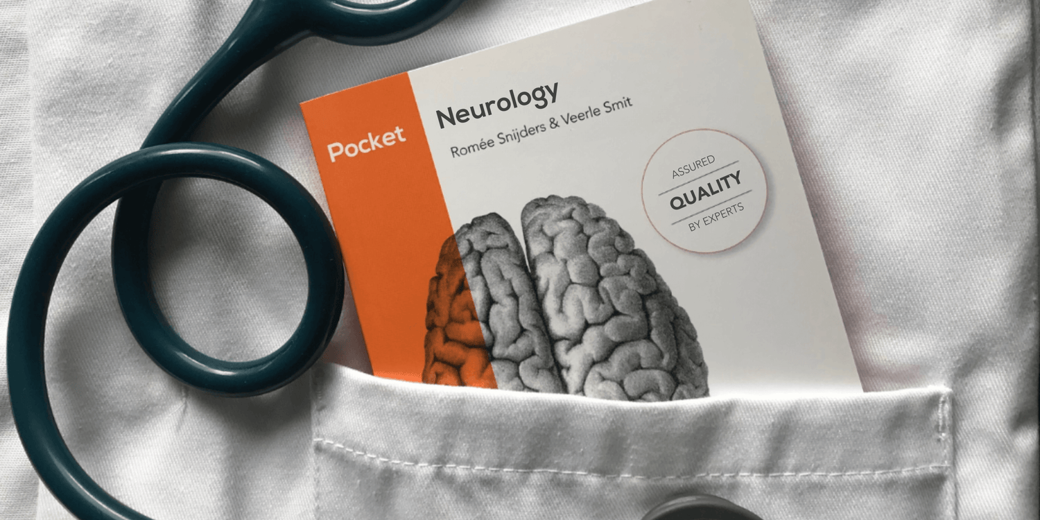 Neurology pocket in white coat pocket