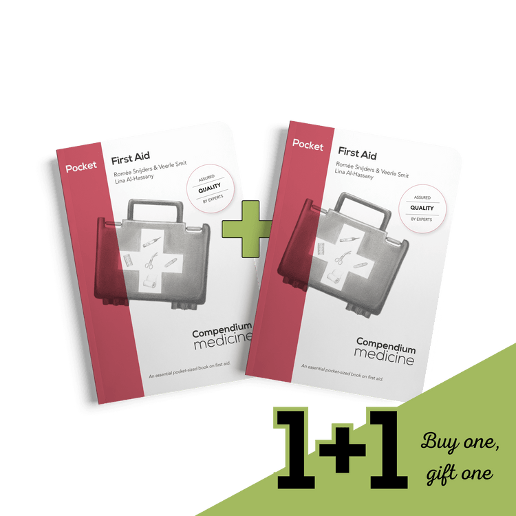 Two medical books on First Aid with a discount: buy one, gift one