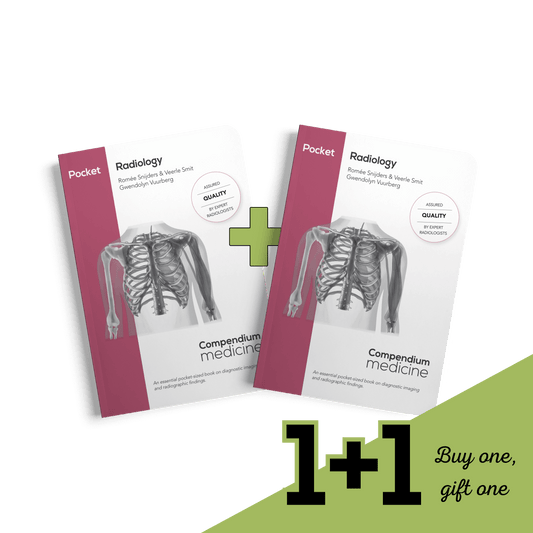 Two medical books on radiology with a discount: buy one, gift one