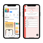 Compendium app - phone screen with homepage app and acute medicine question
