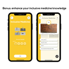 Phone screen showing the inclusive medicine course in the Compendium app