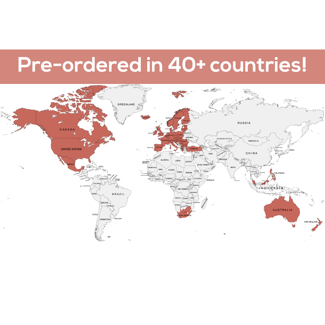 World map - pocket obgyn pre-ordered in 40+ countries!