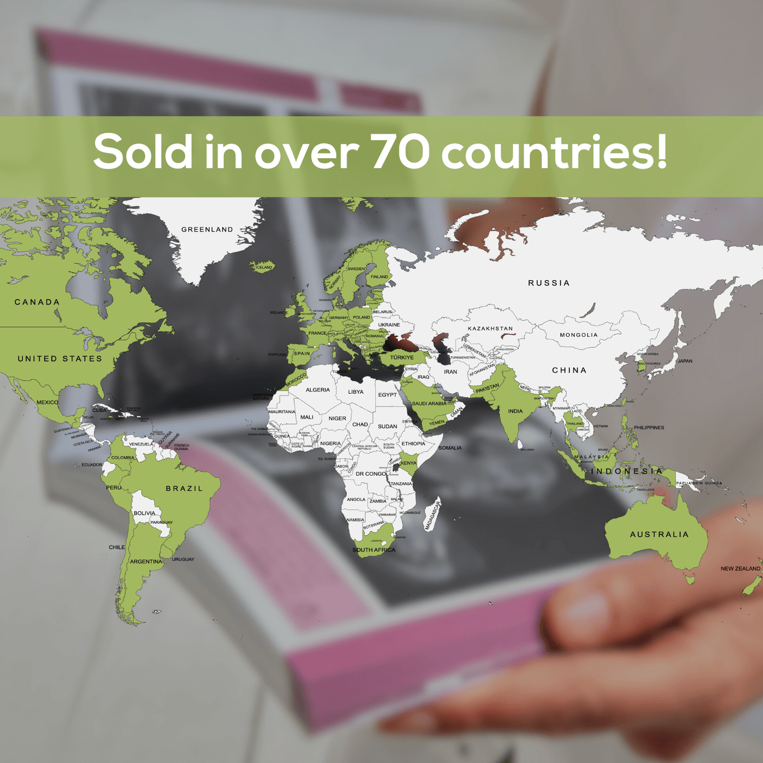 World map - Radiology pocket sold in over 70 countries